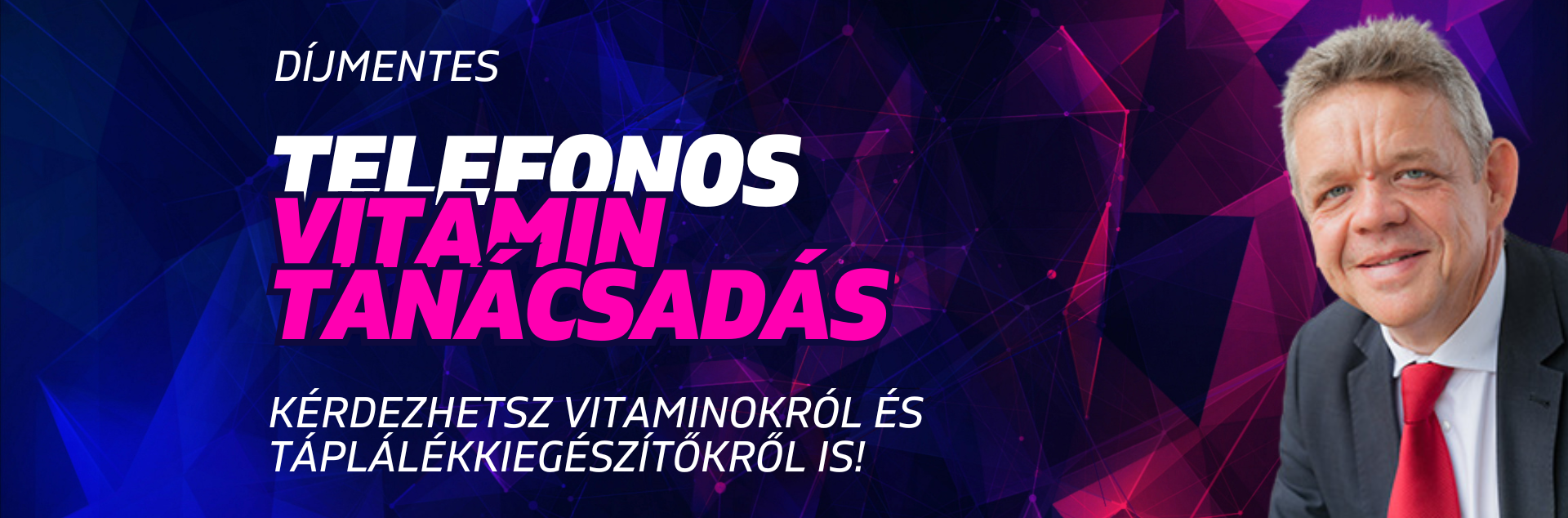 Vitamin és étrendkiegészítő tanácsadás - díjmentesen, személyesen és telefonon is!