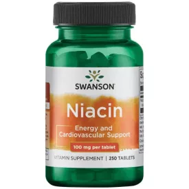 SWANSON Niacin (B3-vitamin) 100 mg / 250 tabletta
