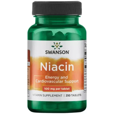 SWANSON Niacin (B3-vitamin) 100 mg / 250 tabletta