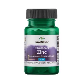 SWANSON Chelated Zinc 30 mg 90 kapszula