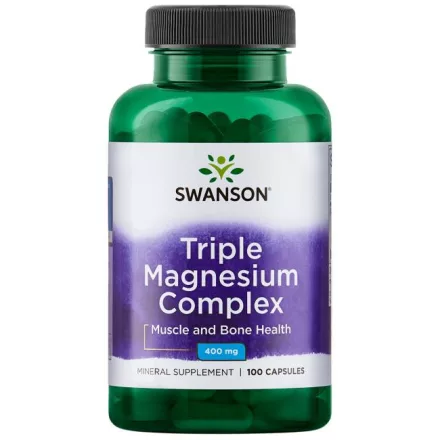 SWANSON Tripla Magnézium 400 mg / 100 kapszula