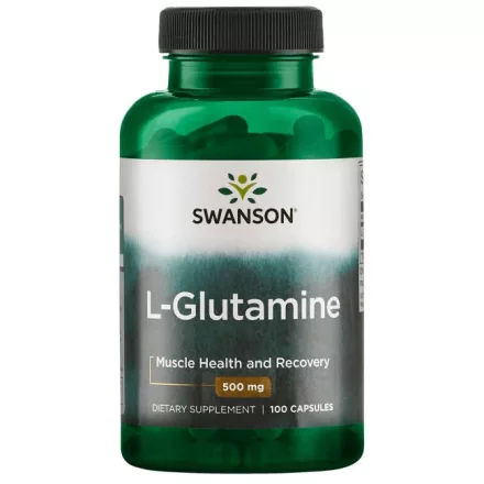 SWANSON L-glutamin 500 mg / 100 kapszula