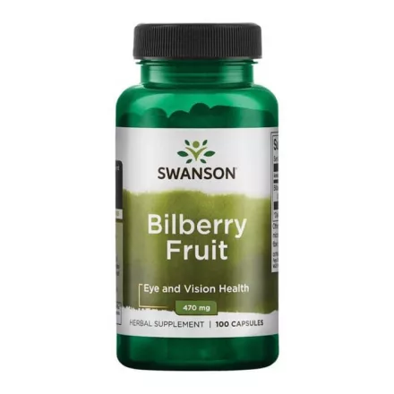 SWANSON Fekete áfonya (Bilberry) gyümölcs 470 mg/ 100 kapszula