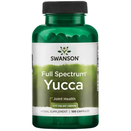 SWANSON Yucca (Jukka pálma gyökér) 500 mg / 100 kapszula