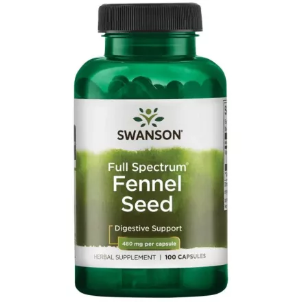 SWANSON Édeskömény (mag) kapszula 480 mg / 100 db kapszula