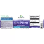 SWANSON Ferrochel Vas-biszglicinát-kelát 18 mg / 180 db kapszula /GAZDASÁGOS KISZERELÉS/