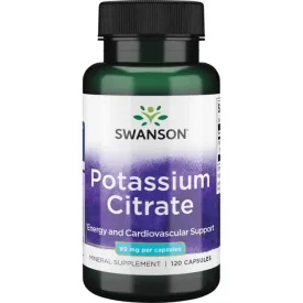 SWANSON Kálium-citrát 99 mg / 120 db kapszula