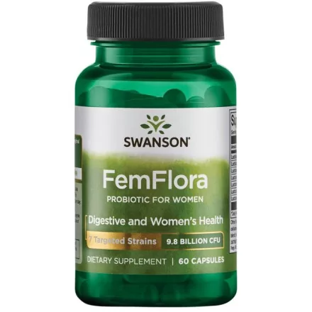 SWANSON FemFlora probiotikum nőknek 7 törzs / 9,8 milliárd CFU / 60 db kapszula