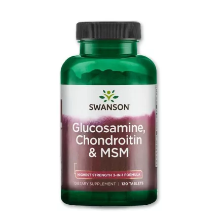 Swanson Glükozamin+Kondroitin+MSM 120 kapszula
