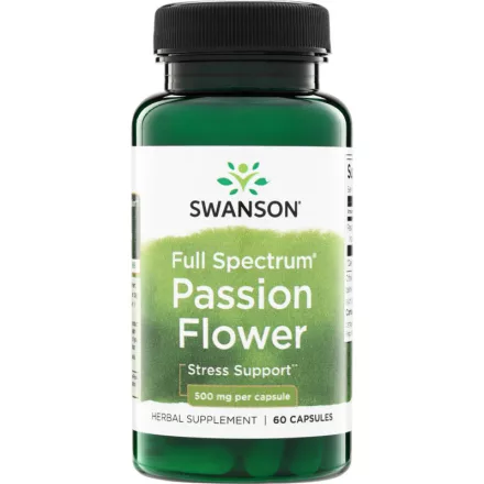 SWANSON Golgotavirág (Passion flower) 500 mg / 60 db kapszula