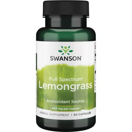Swanson Citromfű levél 400mg 60 db kapszula
