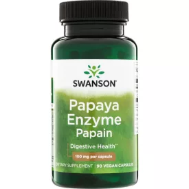 SWANSON Papaya Enzim: Papain 100 mg / 60 db vegán kapszula
