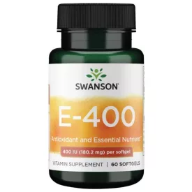  SWANSON E-vitamin (d-alfa-tokoferil-acetát) 400 NE (180 mg) / 60 db lágyzselatin kapszula