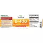 SWANSON E-vitamin (d-alfa-tokoferil-acetát) 400 NE (180 mg) / 60 db lágyzselatin kapszula