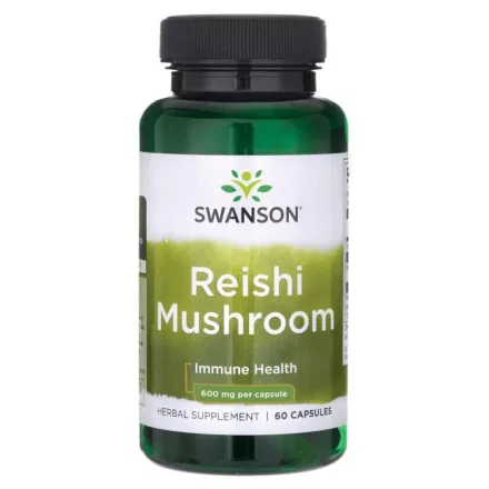 SWANSON Reishi (Ganoderma) gomba 600 mg / 60 db kapszula