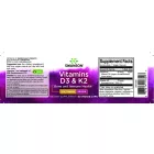 SWANSON D3 + K2 vitaminok / 60 db növényi (vegán) kapszula