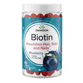 SWANSON Biotin gumivitamin (áfonyás) 2500 mcg / 60 darab