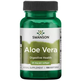 SWANSON Aloe Vera 25 mg / 100 db lágyzselatin kapszula