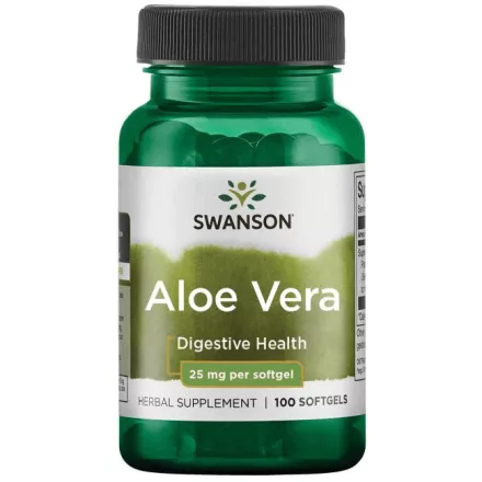 SWANSON Aloe Vera 25 mg / 100 db lágyzselatin kapszula