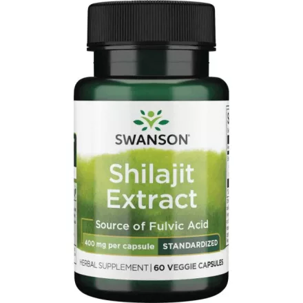 SWANSON Shilajit kivonat 400 mg / 60 db növényi kapszula