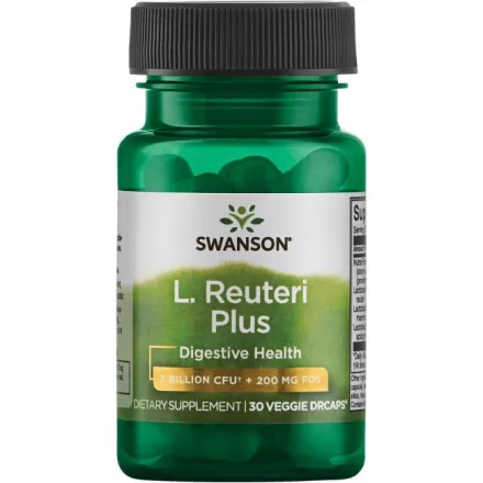 SWANSON L. Reuteri Plus (3 féle Probiotikum + Prebiotikum) 30 db növényi kapszula
