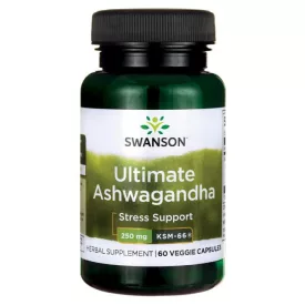   SWANSON Ultimate Ashwagandha 250 mg / 60 db növényi kapszula (KSM-66® kivonat)