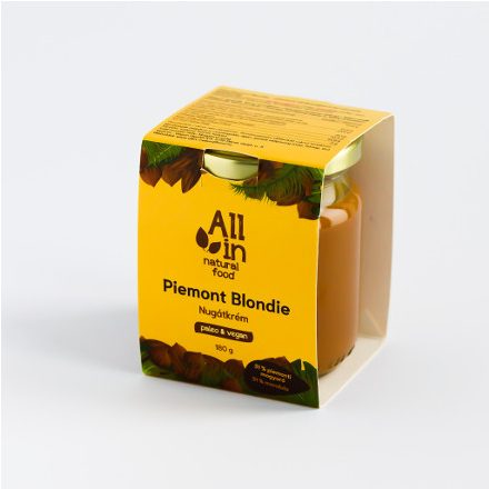 All In naturalfood Piemont Blondie mandulás nugátkrém 180 g