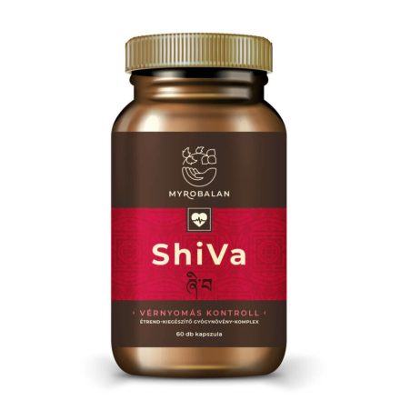 SHIVA vérnyomáscsökkentő gyógynövény-komplex 60 db vegán kapszula