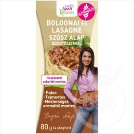   Szafi Reform bolognai és lasagne szósz alap édesítőszerrel (gluténmentes, paleo) 80 g
