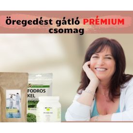   ANTI AGING - ÖREGEDÉSGÁTLÓ PRÉMIUM CSOMAG (Testszerviz Fodroskel por, SWEDISH NUTRA Folyékony Halkollagén és ULTRA+ Multivitamin)
