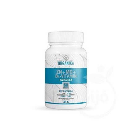 ORGANIKA ZN+MG+B6-VITAMIN KAPSZULA 60 DB