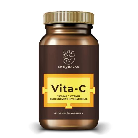Myrobalan VITA-C 1500 mg C vitamin gyógynövény kivonatokkal 60 db vegán kapszula