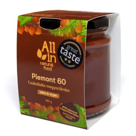 All In naturalfood Piemont 60 csokoládés mogyorókrém 180g