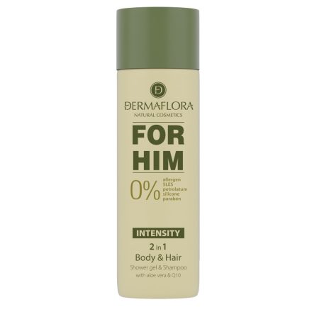 DERMAFLORA 0% FOR HIM tusfürdő-sampon 200 ml