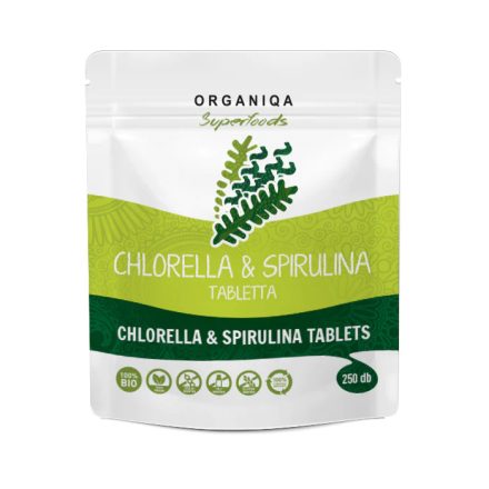 Organiqa Bio Chlorella&Spirulina Tabletta 250 Db