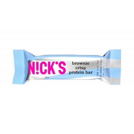Nick’s BROWNIE FEHÉRJESZELET 50G [brownie crisp protein bar]
