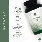 G&G D3, Cink és C-vitamin 90 kapszula