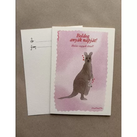 Anyák napi képeslap Szabó Petra illusztrációival