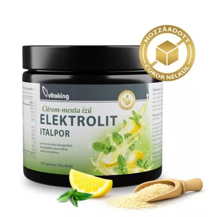 Vitaking Elektrolit Italpor Citrom-menta ízű – 30 adag