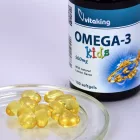 VITAKING Halolaj Omega-3 Kids 100 gélkapszula