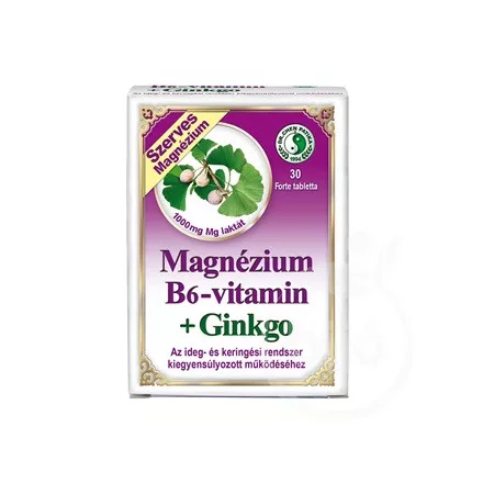 Dr. Chen magnézium b6-vitamin+ginkgo forte tabletta 30 db