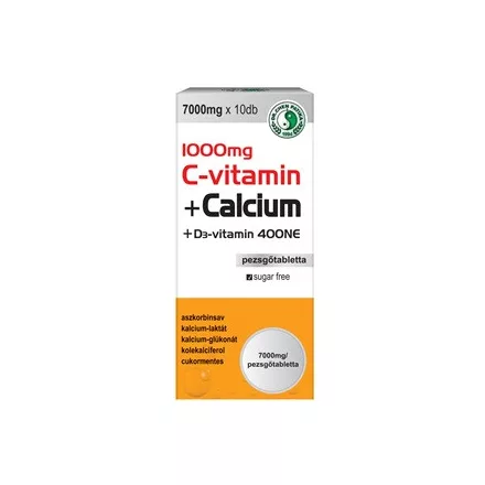 Dr. Chen 1000mg c-vitamin+170mg kalcium+400ne d3-vitamin pezsgőtabletta 10 db