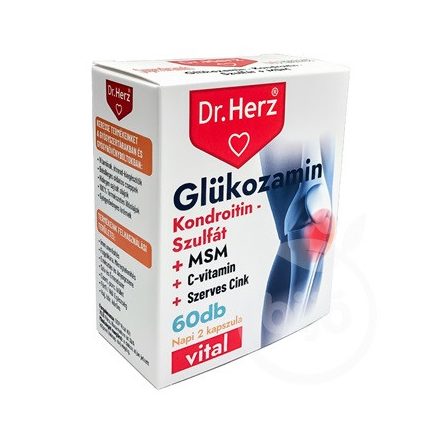 Dr. Herz glükozamin+kondrotin-szulfát+msm kapszula 60 db