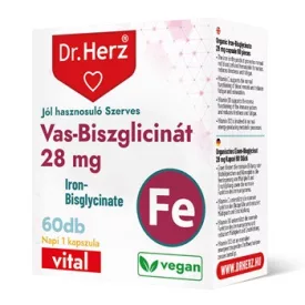 Dr. Herz vas-biszglicinát 28mg kapszula 60 db
