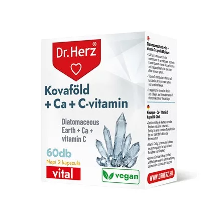 Dr. Herz kovaföld+calcium+c-vitamin kapszula 60 db
