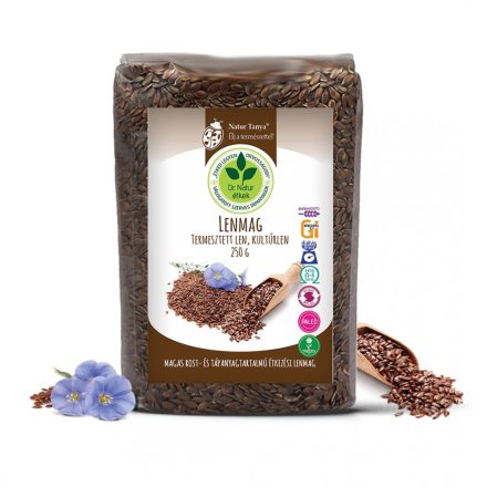Natur Tanya® Lenmag (Barna kultúrlen). Zsírsavakban és rostban bővelkedő, emésztést elősegítő mag. 250g