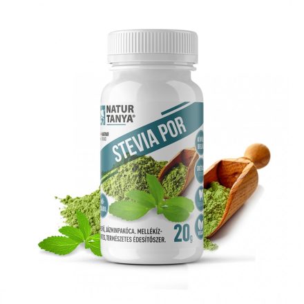 Natur Tanya® Stevia por (Édesfű, Jázminpakóca) Sütéshez, főzéshez, teaként és kozmetikai célokra.