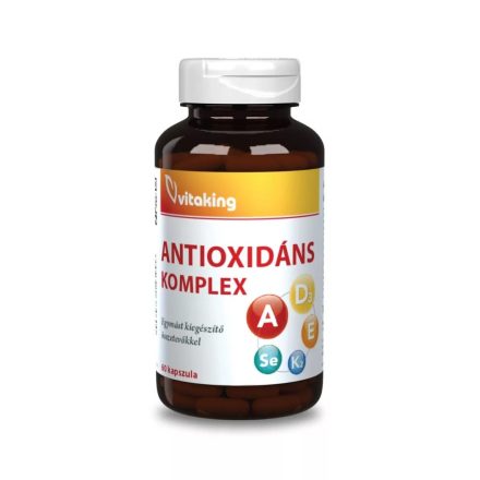 Vitaking Antioxidáns komplex – A+D+E+K2+ szelén (60)