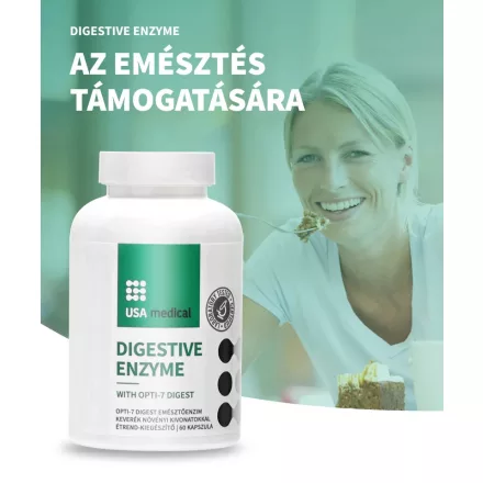 USA Medical Emésztőenzim keverék növényi kivonatokkal kapszula 60 db