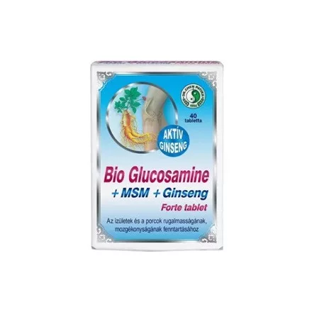 Dr. Chen bio glucosamine+msm+ginseng forte tabletta 40 db